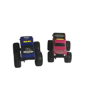 1987 McDonald’s 3" FORD BIGFOOT 4x4x4 Trucks Lot of 2 Cars Toys RARE